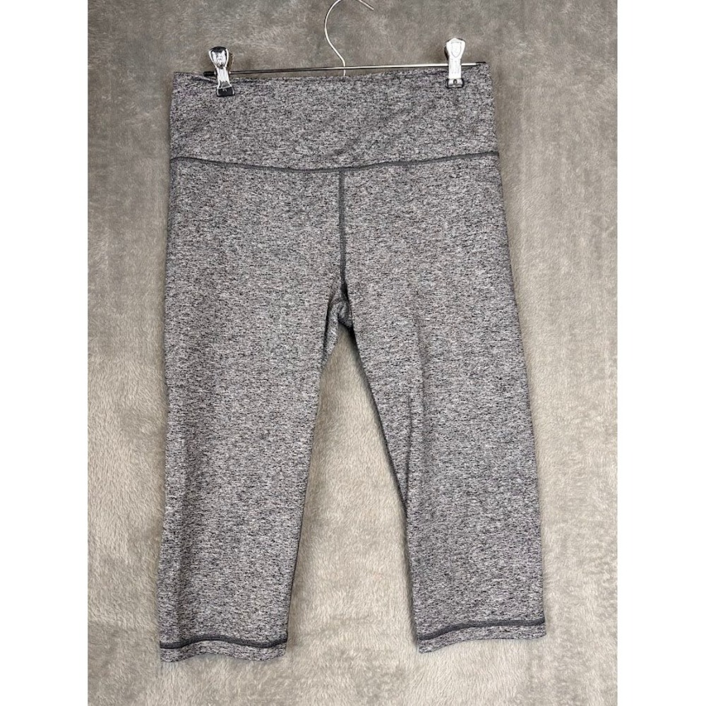 Victoria's Secret VSX Sport Knockout Crop Leggings Heather Grey Marl Womens M/M